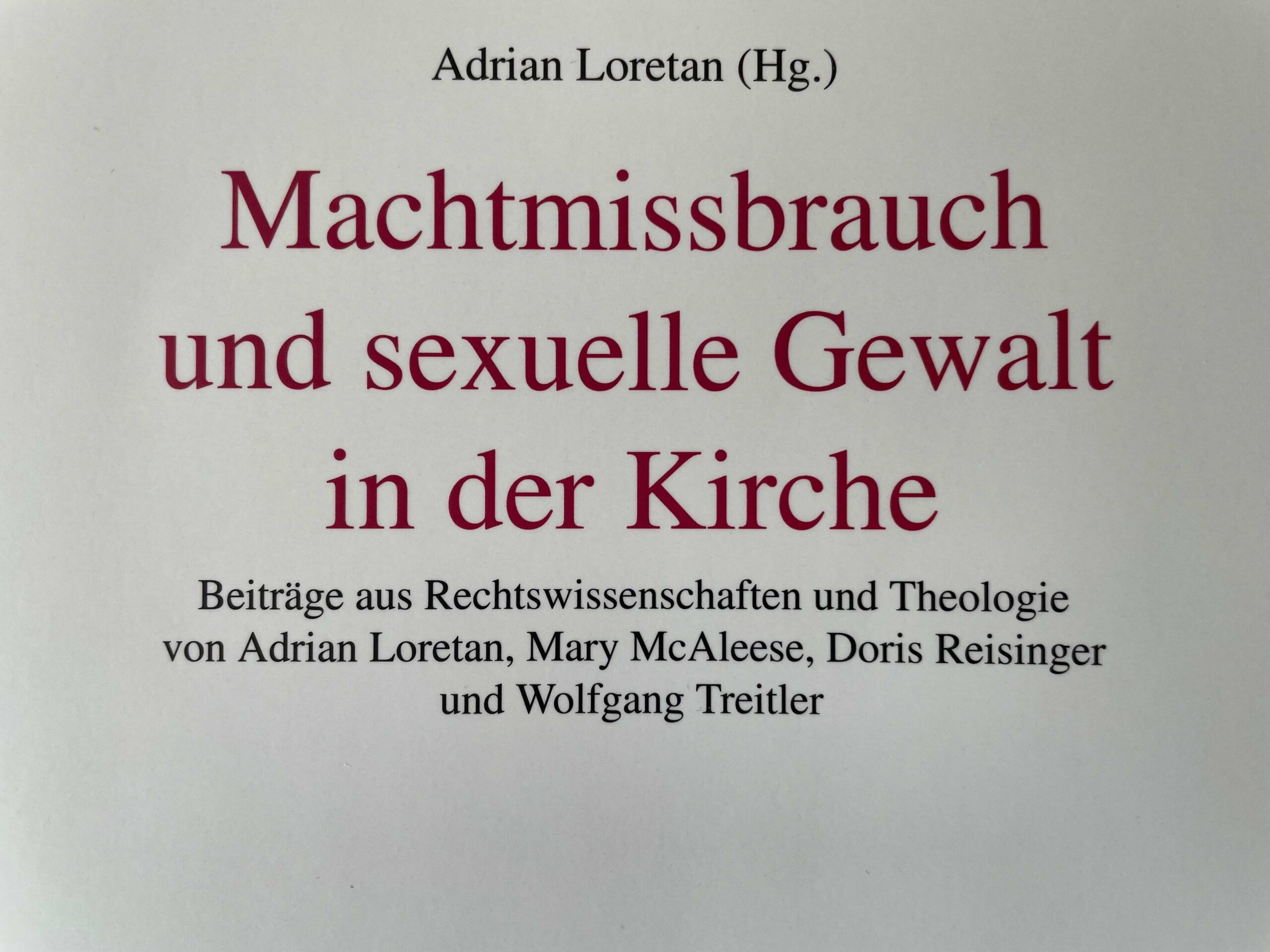 Machtmissbrauch und sexuelle Gewalt in der Kirche